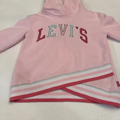 LEVI'S Sudadera con Capucha Rosa Niña Talla S/P 5 Letras Bordadas Foto 1 de 4