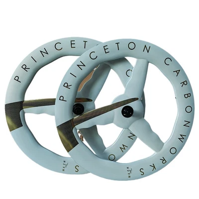  700C 3 Spokes Road Bike Carbon Wheelset 7580mm Depth Disc/Rim Brake Wheels - Image 1 of 4