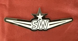 Southwest Airlines Sticker/Decal Airline Pilot Wings First Officer Crew Kidfie - Picture 1 of 3