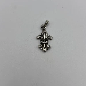 Fleur de Lis 925 gestempelt Sterling Silber Anhänger - Bild 1 von 5