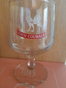 Small John Courage beer glass (approx 12 cm) - Picture 1 of 1