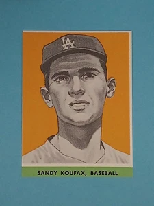 1963 KTAV Jewish Sports Champions Sandy Koufax Los Angeles Dodgers ⚾ - Picture 1 of 2