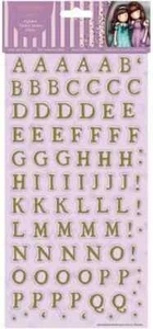 Santoro Gorjuss ALPHABET Thicker Sticker Set 166 pices pink gold BNIP - Picture 1 of 1