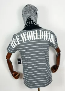 Huf Worldwide Footwear Skate Shoes T-Shirt Tee Nevermind Knit Top Charcoal In M - Picture 1 of 2