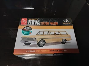 AMT 1963 CHEVROLET NOVA STATION WAGON "CRAFTSMAN" MODEL CAR KIT FACTORY SEALED - Picture 1 of 5