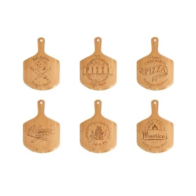 Horno de madera/paleta de pizza de bambú personalizada grabada con láser - 2 tamaños Foto 1 de 4