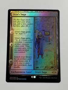 URZA'S SAGA ESCAPARATE LÁMINA MTG TARJETA HORIZONTES MODERNOS 2 TIERRA ENCANTADA RARA HG - Imagen 1 de 13