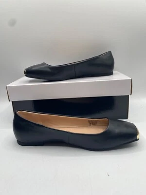 Женские черные гибкие туфли на плоской подошве с квадратным носком Alfani Neptoon размер 5 М новые без ценников (царапины) - Изображение 1 из 4