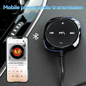 Auto KFZ Bluetooth Audio Adapter Receiver AUX Kabel Klinke 3.5mm Empfänger Musik - Bild 1 von 7