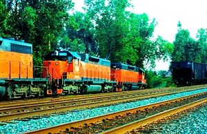 DUPLICATE SLIDE BESSEMER & LAKE ERIE SD-38 #865 ERIE, PA JULY 2, 1991 - Picture 1 of 1