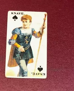 TARJETA DE JUEGO COPES BELLEZAS INSERTADA P/C TARJETA DE CIGARRILLO BRIBÓN DE ESPADAS 1899 - Imagen 1 de 2