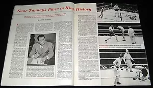 BOXING 1951 GENE TUNNEY WRITES ABOUT HIS OWN PLACE IN HISTORY PICTORIAL GREB - Picture 1 of 1