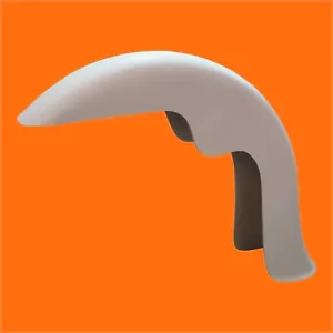 Custom, Harley Narrow Glide Front Bell Bottom Sweeper Dragger fender 4.5" Wide - Bild 1 von 5