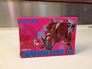 TRANSFORMERS MASTERPIECE KFC BLASTER CASSETTE RHINOHORN/RAMHORN JUSTICE VERSION! - Foto 1 di 13