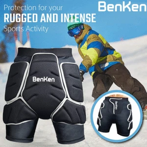 BenKen 3D EVA Breathable Hip Protective Pants Butt Padded Shorts Skate Snowboard - Picture 1 of 11