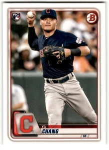 2020 Bowman Yu Chang Rookie #66 Cleveland Indians - Picture 1 of 2
