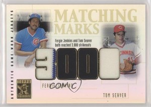 2002 Topps Tribute Matching Marks Fergie Jenkins Tom Seaver #MM-JS HOF