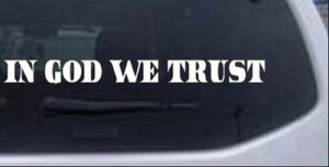 In God We Trust Car or Truck Window Laptop Decal Sticker - Picture 1 of 32