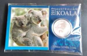 2012 AUSTRALIA PERTH MINT KOALA 10c TEN CENT 1/10 oz 99.9% SILVER COIN CARDED 🐨 - Picture 1 of 3