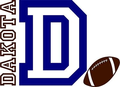 Carta Universitaria Personalizada y Nombre Infantil con Calcomanía Pelota Deportiva Pared Vinilo Arte Foto 1 de 4