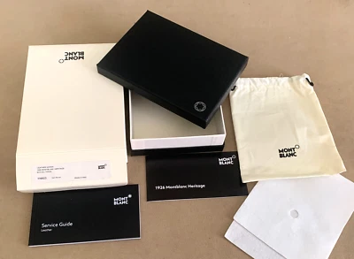 Montblanc Heritage Cartera Triple Caja VACÍA Folleto Tarjeta Auténtico Usado en Excelente Condición Limpio Foto 1 de 4