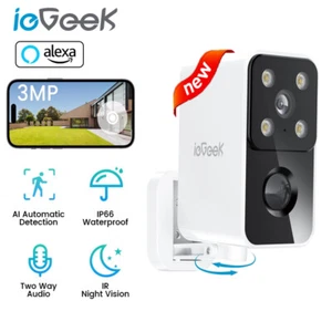 ieGeek 2K Wireless Security Camera 3MP WiFi Battery Powered Outdoor 2-Way Audio - Picture 1 of 11