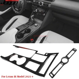 For Lexus IS300 350 AWD 2021-24 Carbon Console Gear Shift Panel + Air Vent Cover - Foto 1 di 11
