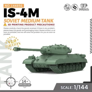 SSMODEL SS144856V2.0 1/144 Military Model Kit Soviet IS-4M Medium Tank - Picture 1 of 5