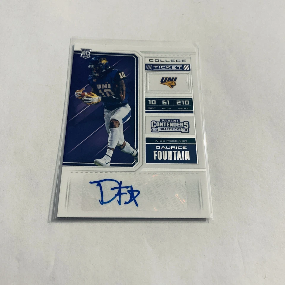 F81122  2018 Panini Contenders Draft Picks #290 Daurice Fountain AUTO RC - Image 1 of 1