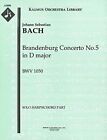 BRANDENBURG CONCERTO NO.5 IN D MAJOR, BWV 1050: SOLO By Johann Sebastian Bach VG