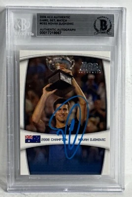 Novak Djokovic Signed Autograph ACE Authentic Slabbed BAS 00017219867 - Image 1 of 2