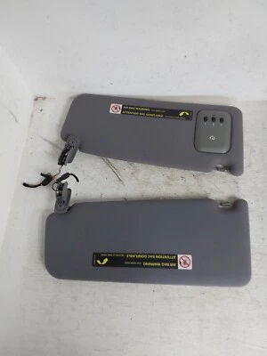 2001 AUDI A6 DRIVER & PASSENGER LH RH SUN VISOR SET GRAY HOMELINK (P4789) Foto 1 de 4