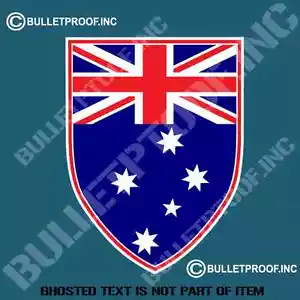 AUSTRALIA SHIELD DECAL STICKER PATRIOTIC AUSTRALIANA AUSSIE DECALS STICKERS - Bild 1 von 1