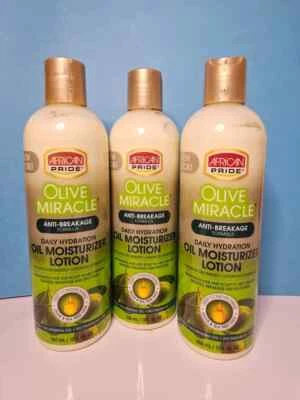 African Pride Olive Miracle Daily Hydration Oil Moisturizer Lotion 12oz (3 pack) - Image 1 of 2