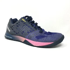 Reebok CrossFit Nano 5.0 Training Shoes Sneakers Womens Size 8 Blue Pink Gym - Picture 1 of 9
