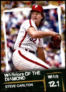 Steve Carlton 2020 Topps WARriors of the Diamond 5x7 Gold #WOD-21 /10 Phillies 