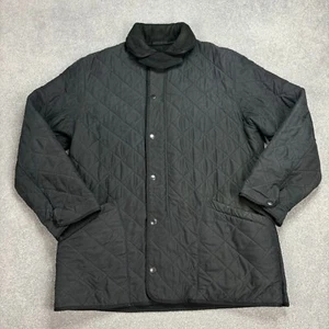 Barbour Jacket Adult Extra Large Black Quilted Hunting Country Field Lined Mens - Picture 1 of 9