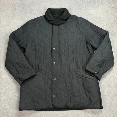 Barbour Jacket Adult Extra Large Black Quilted Hunting Country Field Lined Mens - Image 1 of 4