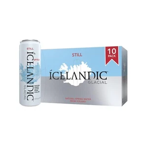 Icelandic Glacial Natural Spring Alkaline Water, 330 ml Cans, 10 Count - Picture 1 of 3
