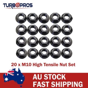 20 Pcs M10 x 1.25mm High Tensile Nut Set - Picture 1 of 5