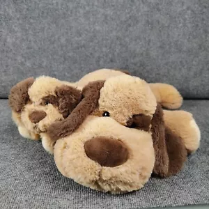 Kellytoy Dog Plush Puppy Mom Baby Brown Spot Pillow Fluffy Stuffed Animal 23" in - Picture 1 of 12
