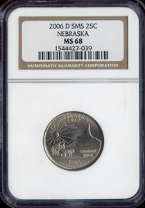 2006-D Nebraska Quarter NGC MS68 SMS Quality - Picture 1 of 2