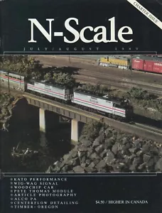 N-SCALE 7-8/1989 CHARTER / PREMIER ISSUE / WOODCHIP CAR, ALCO PA, OREGON TIMBER - Picture 1 of 2