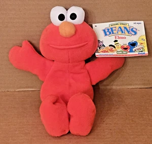 Tyco 1997 Sesame Street 8" Elmo Bean Bag Plush New with Tags - Picture 1 of 6