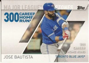 2017 TOPPS MILESTONES # MLM-5 - JOSE BAUTISTA - TORONTO BLUE JAYS - Picture 1 of 2