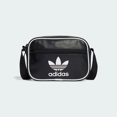 Adidas Originals Womens Adicolor Classic Mini Airliner Shoulder Bag Black BNWT - Image 1 of 3
