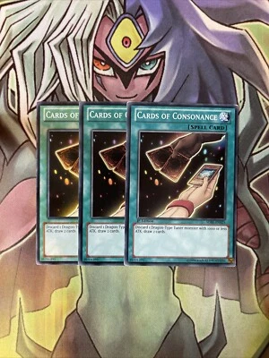 SDBE-EN025 x3 Cards of Consonance Common Excellent Condition Yugioh - Image 1 of 2
