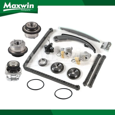 Kit de cadena de distribución bomba de agua VVT piñón apto 04-08 Nissan Máxima 04-09 Quest Foto 1 de 4