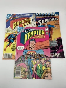 DC Superman Krypton Chronicles #1, Superman Phantom Zone #1, Superman Annual #2 - Picture 1 of 10