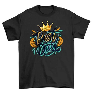 "Best Dad Crown" T-Shirt ��� Funny Royal Attire for Proud Fathers! Soft Cotton, - Picture 1 of 46